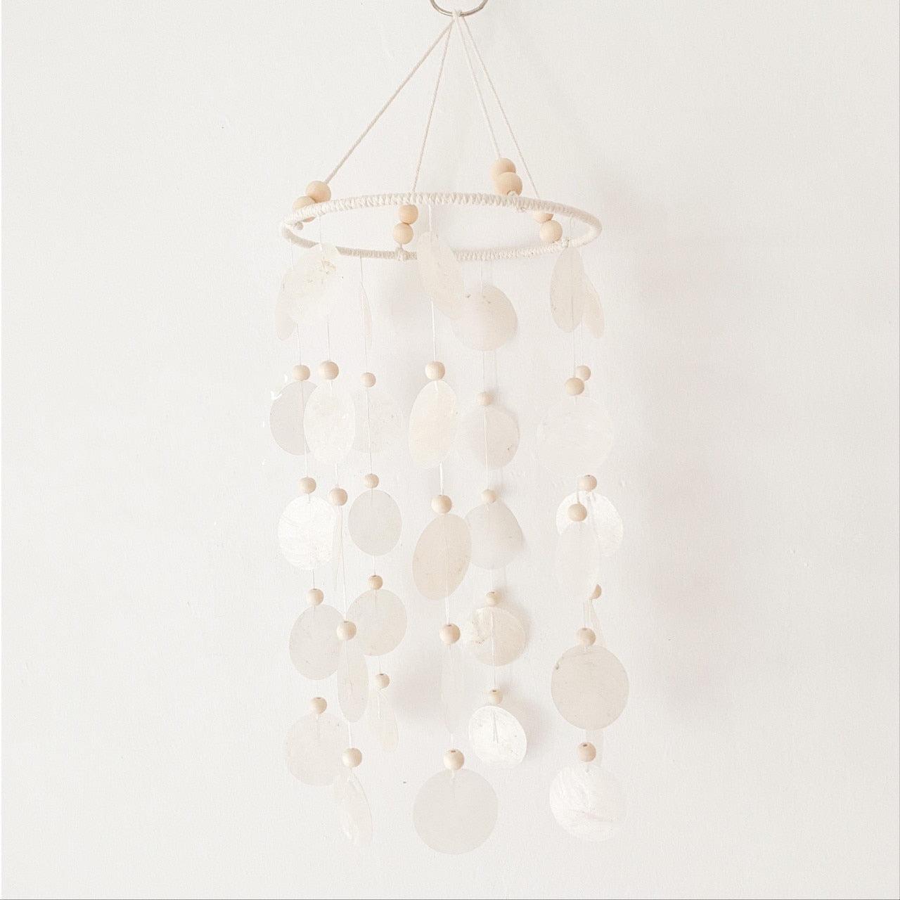Korean Style Home Shell Melodious Sound Wind Chime Room Decoration Ornaments Nordic Hanging Wind Bells Wall Pendant For Home Office Kids Room Nursery Decor Gifts Photography Hanging Wind Chimes