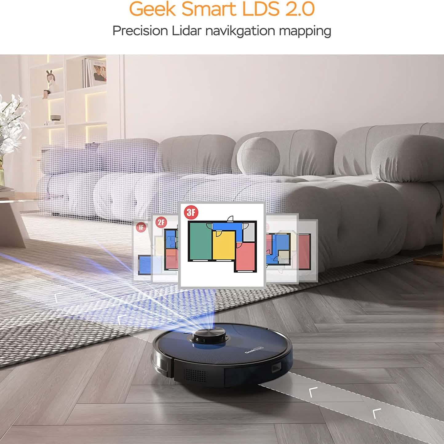 L7 Robot Vacuum Cleaner and Mop