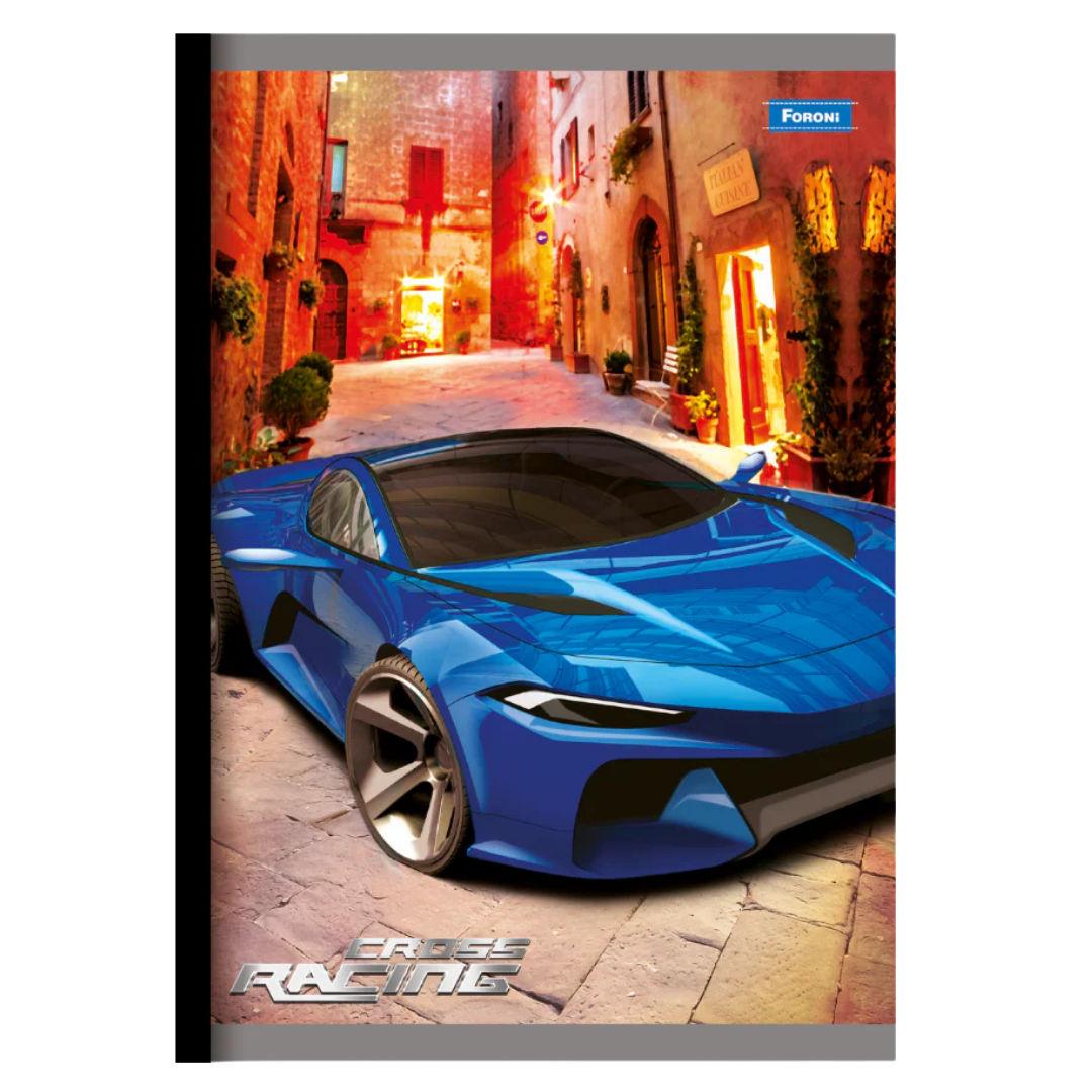 Sports Car Spiral Notebook (8.5″×11″, 200 hojas)