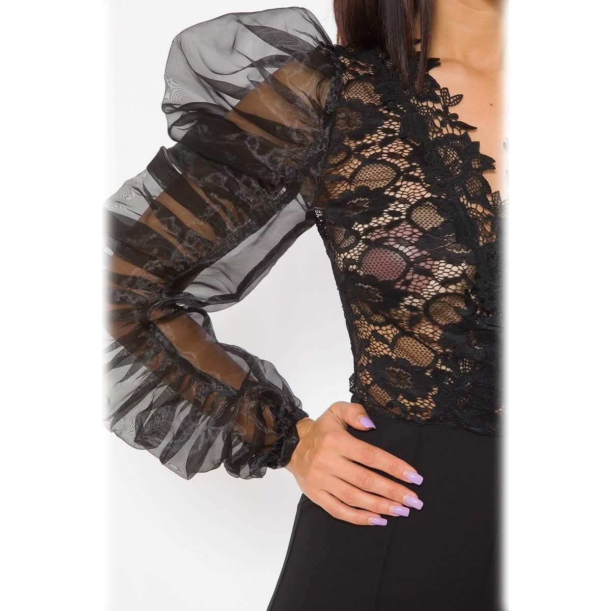 Lace Combined Fashion Jumpsuit