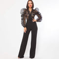 Lace Combined Fashion Jumpsuit
