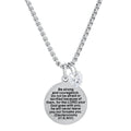 Ladies Stainless Steel Round Pendant Adorned with Heart Shape Swarovski Crystal Charm