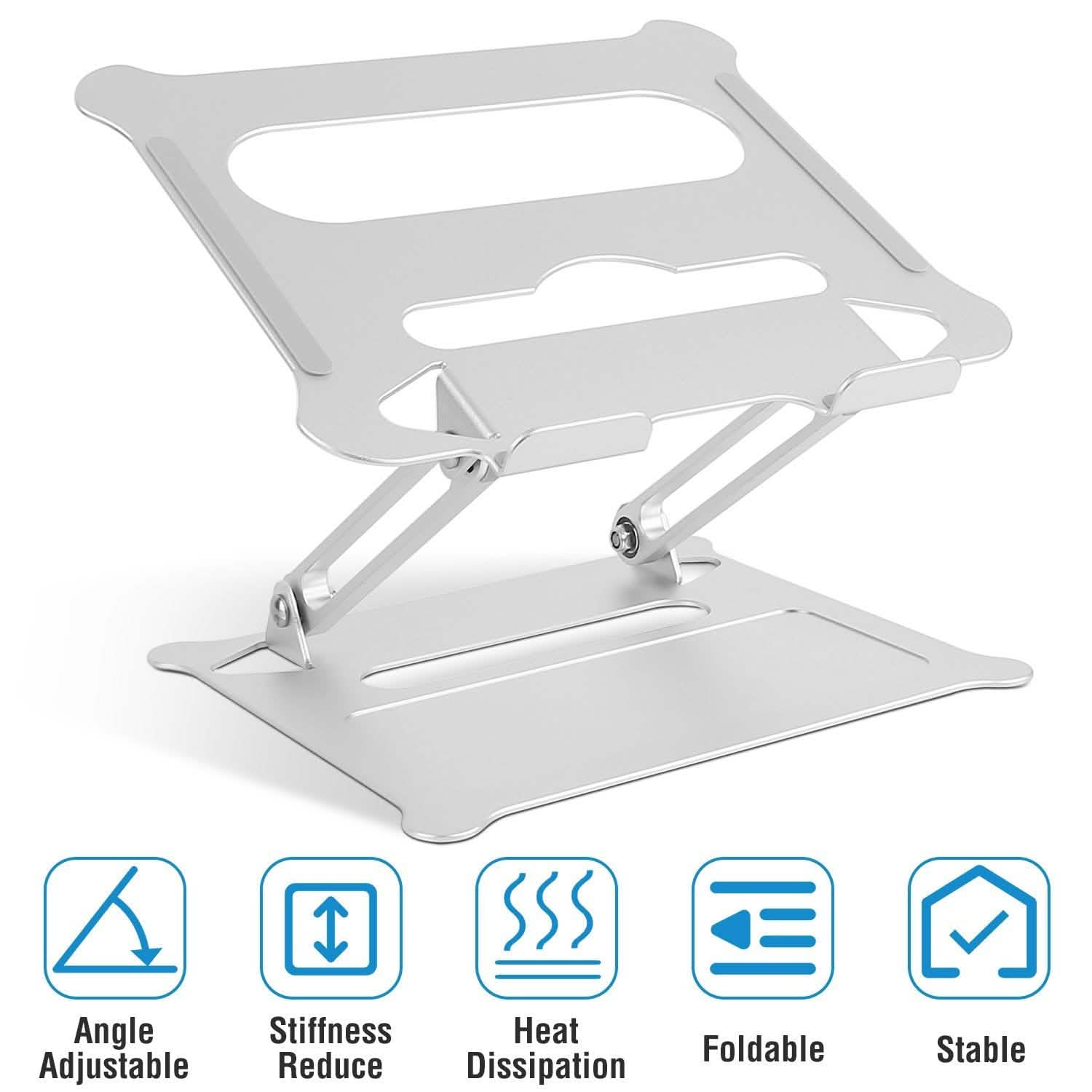 Laptop Stand Aluminum Angle Adjustable Computer Holder Riser Heat Vent