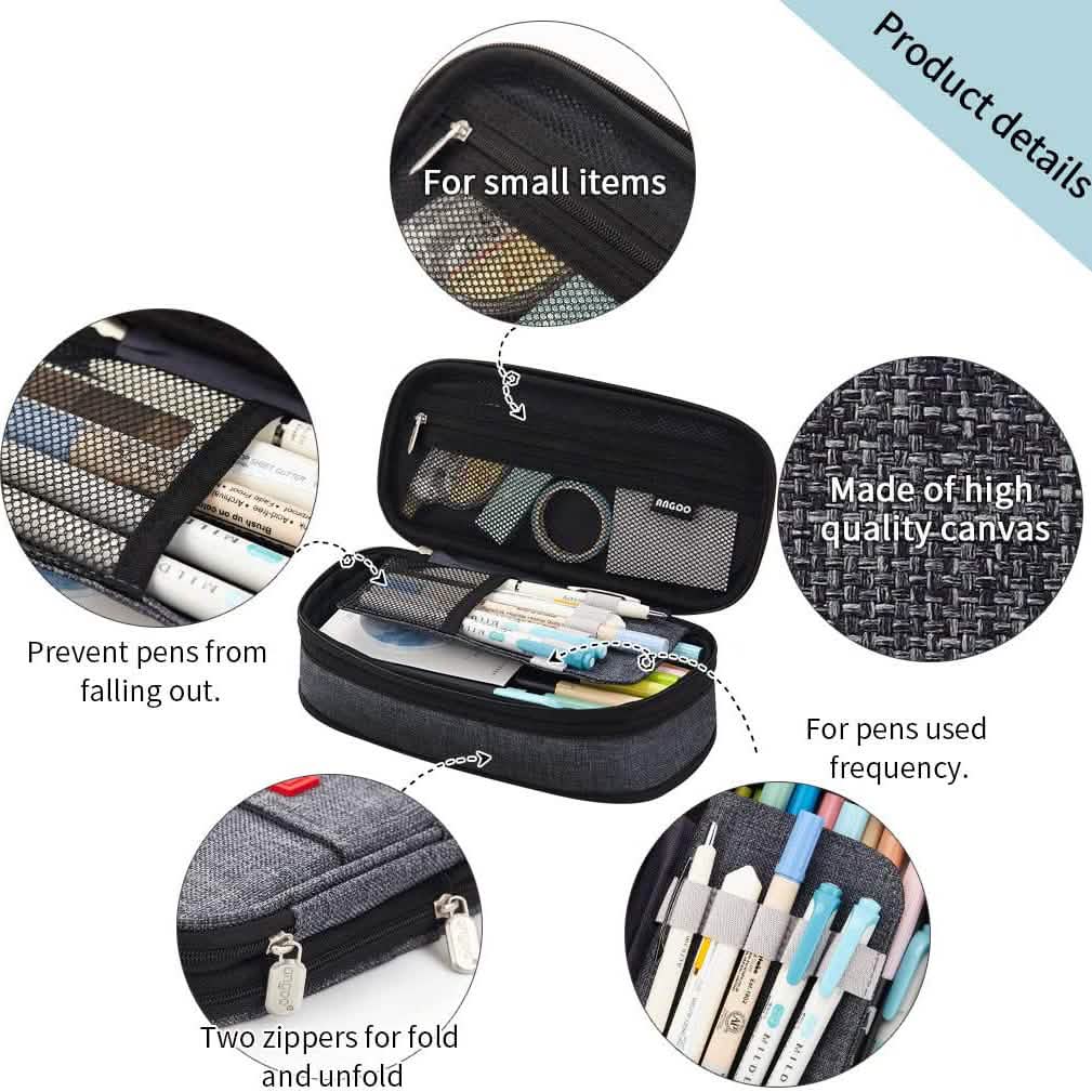 Large Capacity Pencil Case Storage Bag