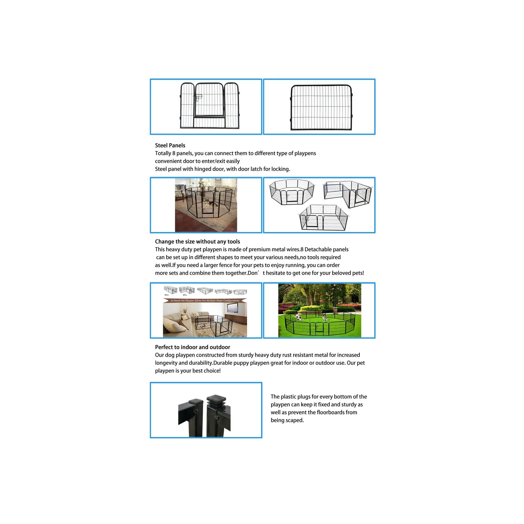 Large Dog Fence Pet Fence