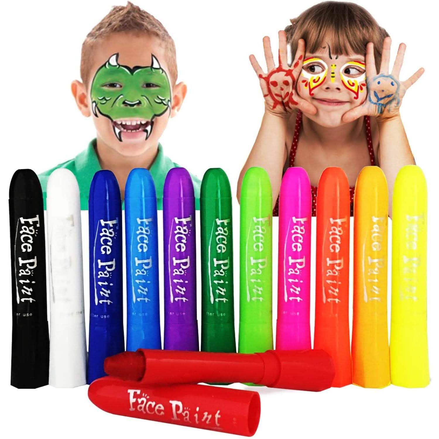 Lasten 12 Colors Face Paint Crayons
