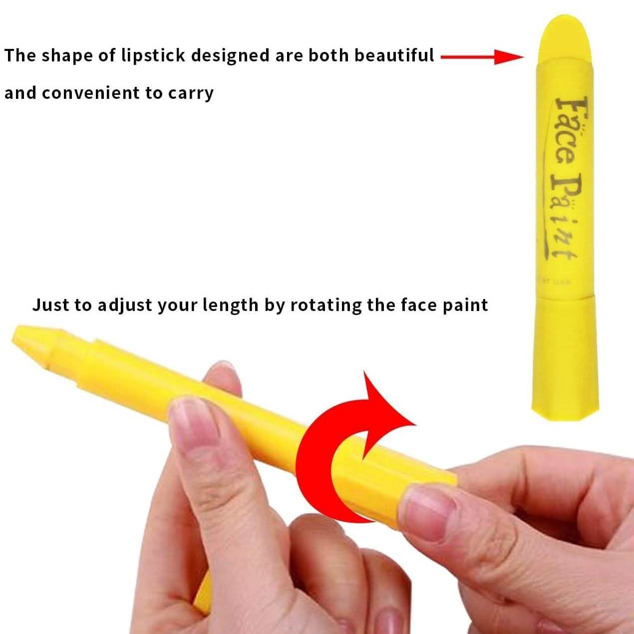 Lasten 12 Colors Face Paint Crayons
