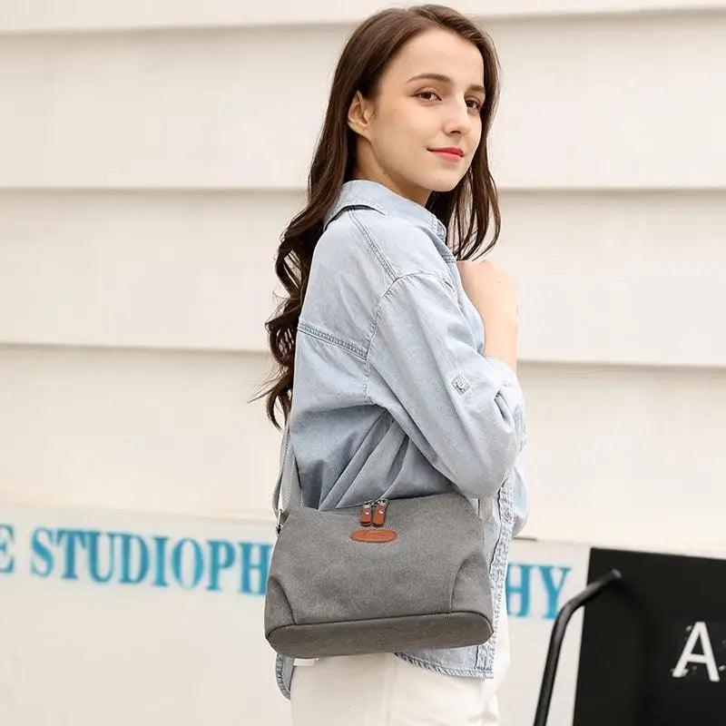 Lavish Style Canvas Crossbody Bag For Women And Girld Travel Bag Lightweighted Casual Shoulder Bag For Females