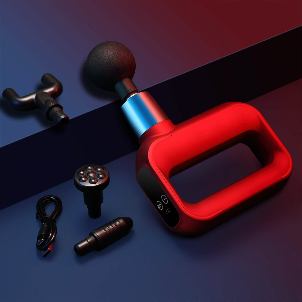 LAX Deluxe Handheld Deep Tissue Percussion Muscle Massager for Fitness