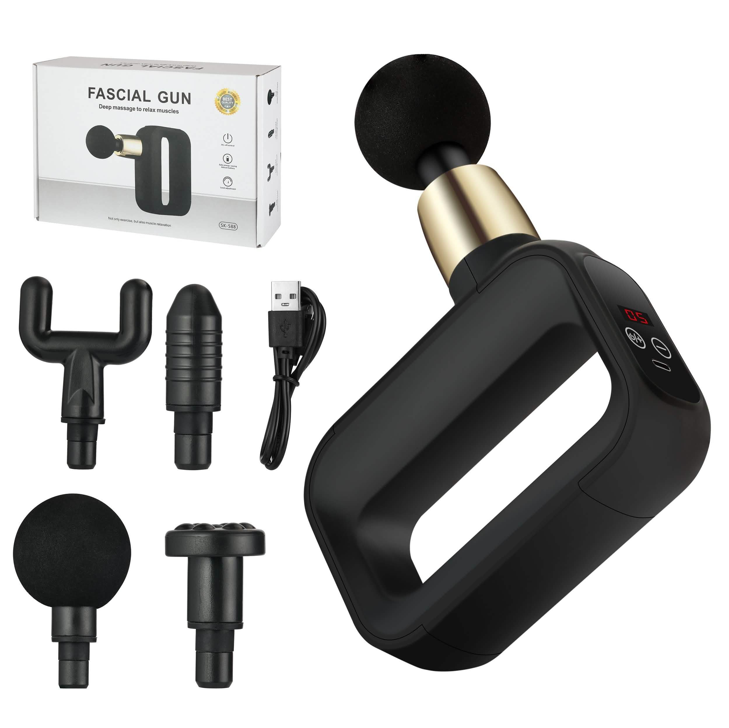 LAX Deluxe Handheld Deep Tissue Percussion Muscle Massager for Fitness
