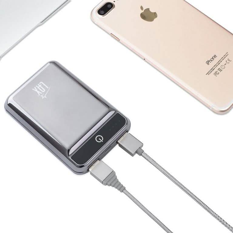 LAX Pocket Sized Dual USB 12,000mAh External Battery Backup Charger