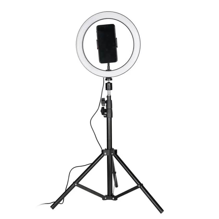 LAX Selfie Ring LED Light Stand with Tripod