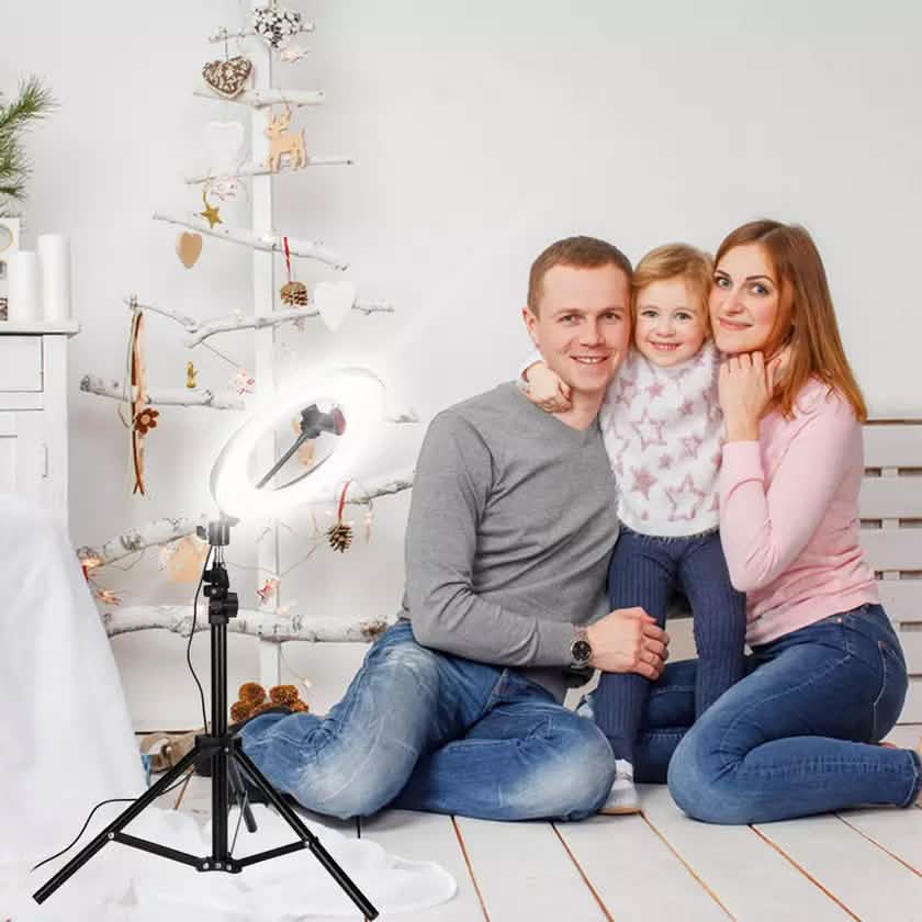 LAX Selfie Ring LED Light Stand with Tripod