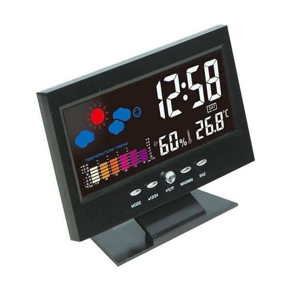 LCD Color Screen Digital Backlight Snooze Alarm Clock