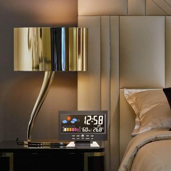 LCD Color Screen Digital Backlight Snooze Alarm Clock