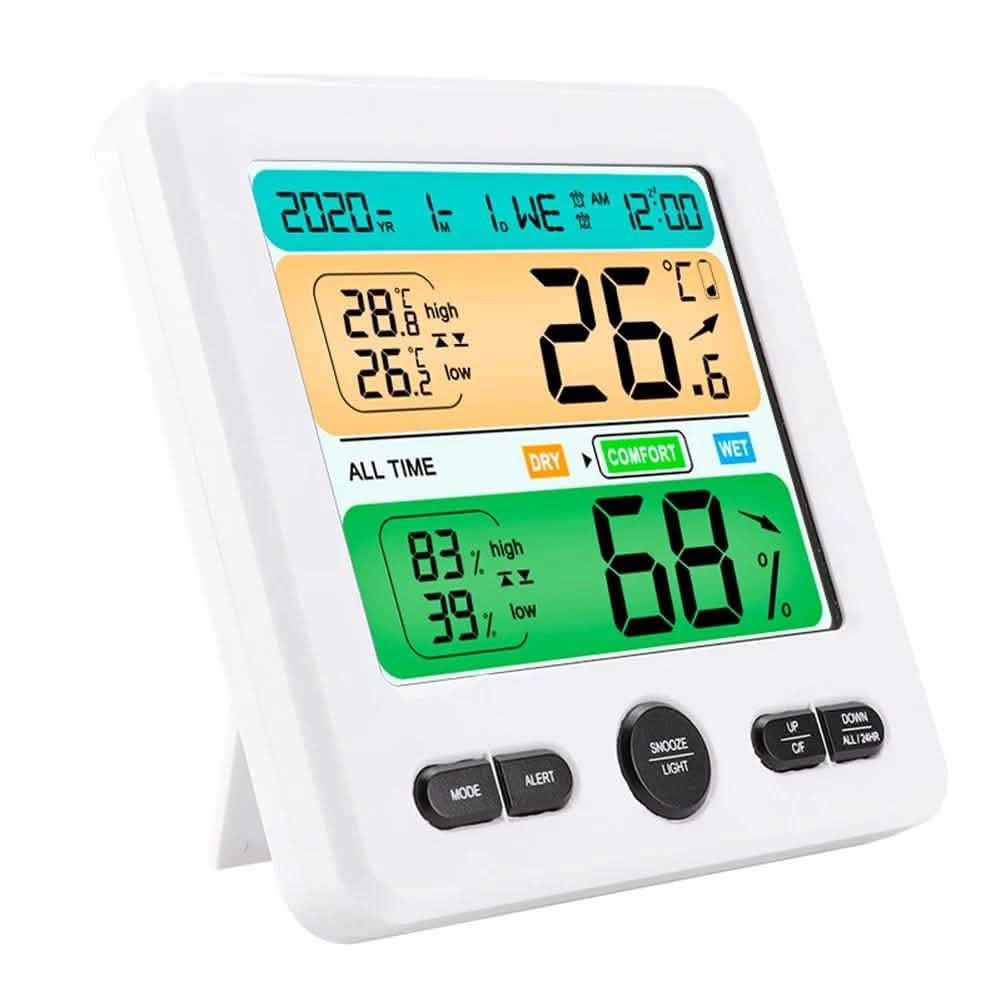 LCD Display Wall-Mounted Desktop Indoor High-Precision Temperature and Humidity Meter