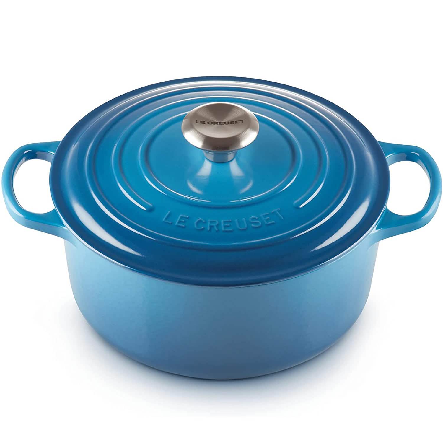Le Creuset Enameled Cast Iron Signature Round Dutch Oven, 7.25 qt., Marseille