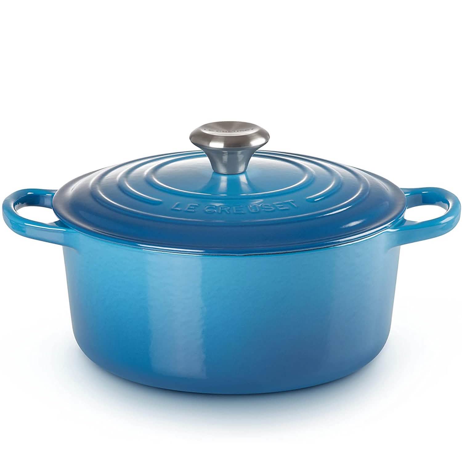 Le Creuset Enameled Cast Iron Signature Round Dutch Oven, 7.25 qt., Marseille