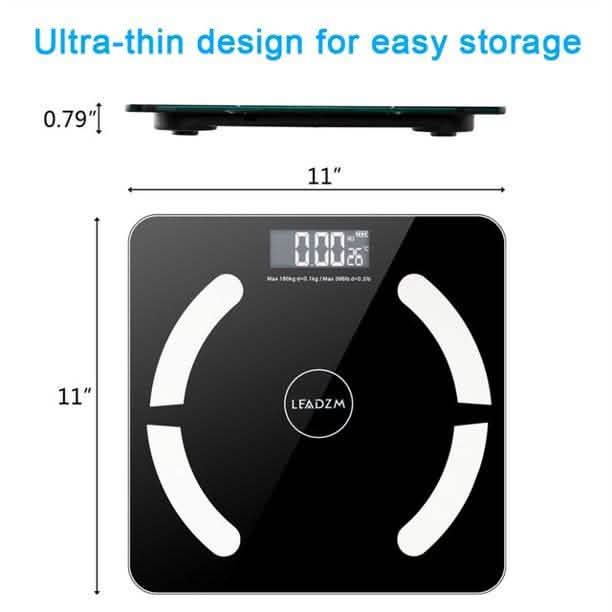 Digital Bathroom Wireless Fat Smart BMI Body Composition Analyzer Health Monitor Sync Data