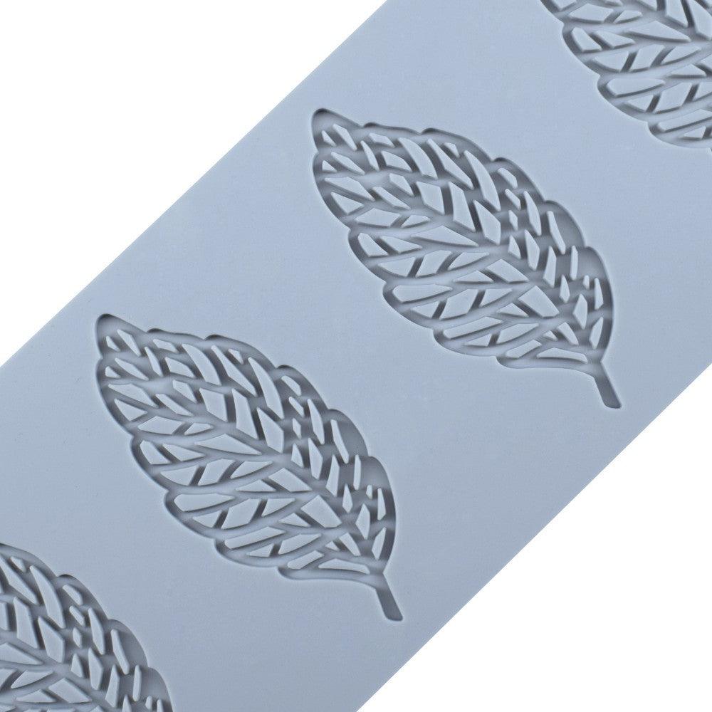 Leaf Cake Mold Coral Leaves Decorative Lace Mat Sugar Craft Silicone Pad Fondant Moulds Decorating Tools Baking Accessories Leaf Mold Fondant Leaf 3D Cake Decorations Styling Chocolate Sugar Cookie Cutter Set Silicone Mold