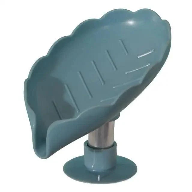 Leaf Shape Soap Box Drain Soap Holder Box Kichen Bathroom Accessories Toilet Laundry Soap Box Bathroom Supplies Tray Gadgets Soap Holder Leaf-Shape Self Draining Soap Dish Holder Not Punched Easy Clean Bar Soap Holder With Suction Cup Soap Dish