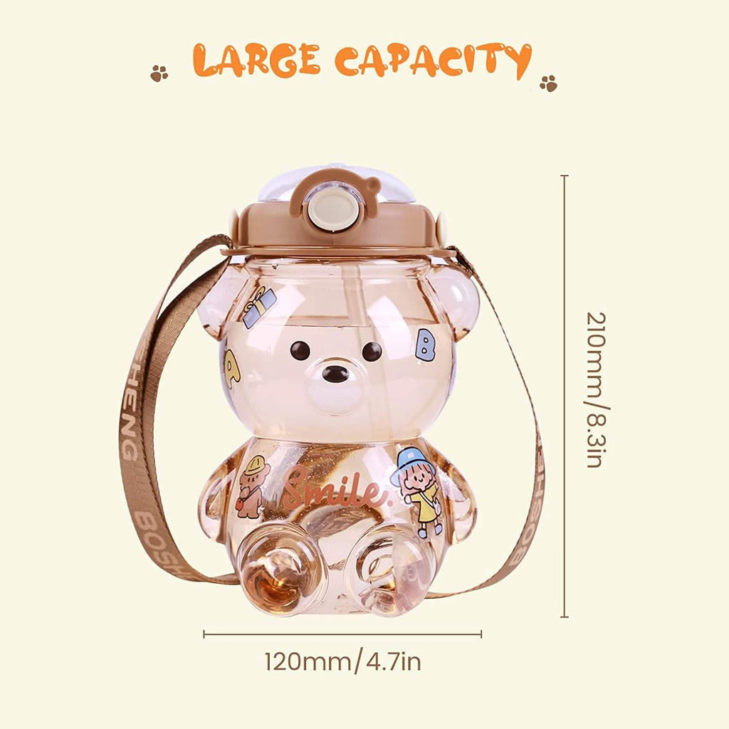 Leak-Proof Bear Water Bottle for Girls