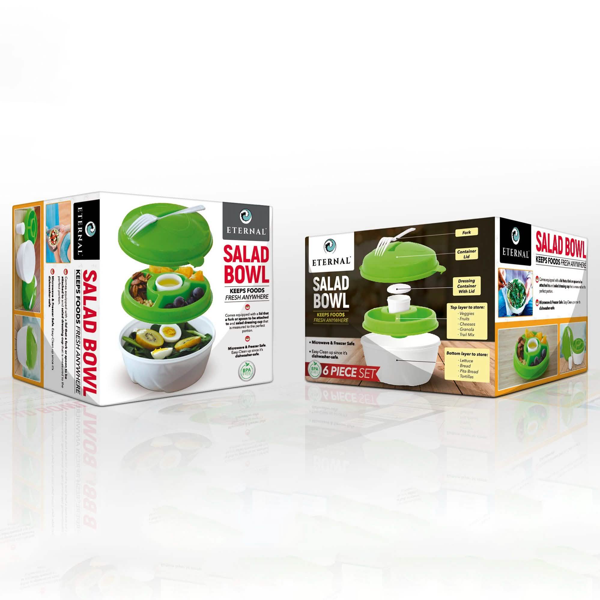 Leakproof On-The-Go Salad Bowl Container