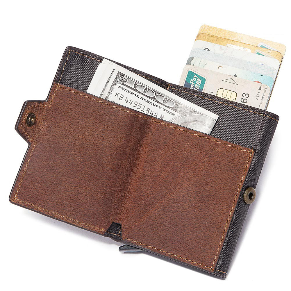 Leather Men's Card Holder Card Case European and American Leather Coin Purse Card Holder