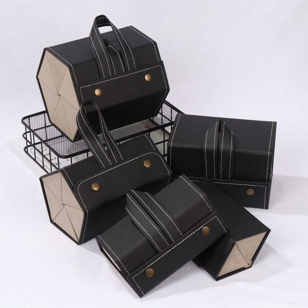 Leather Multiple Glasses Storage Case
