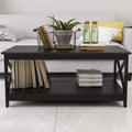 Lecut 39.56” L Concise Style Coffee Table Oxford Console Table