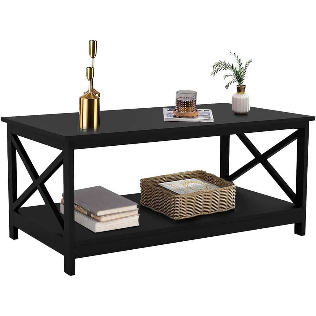 Lecut 39.56” L Concise Style Coffee Table Oxford Console Table