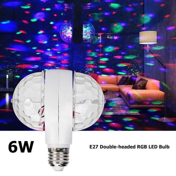 LED 6W Rotating Bulb Light