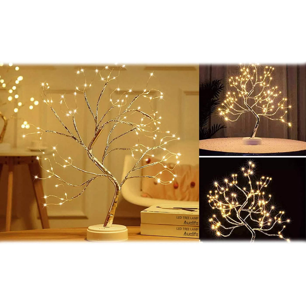 LED Artificial Twig Tree Light Tabletop Bonsai Lamp