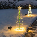 LED Christmas Tree Outdoor Solar Ground Plug Lights