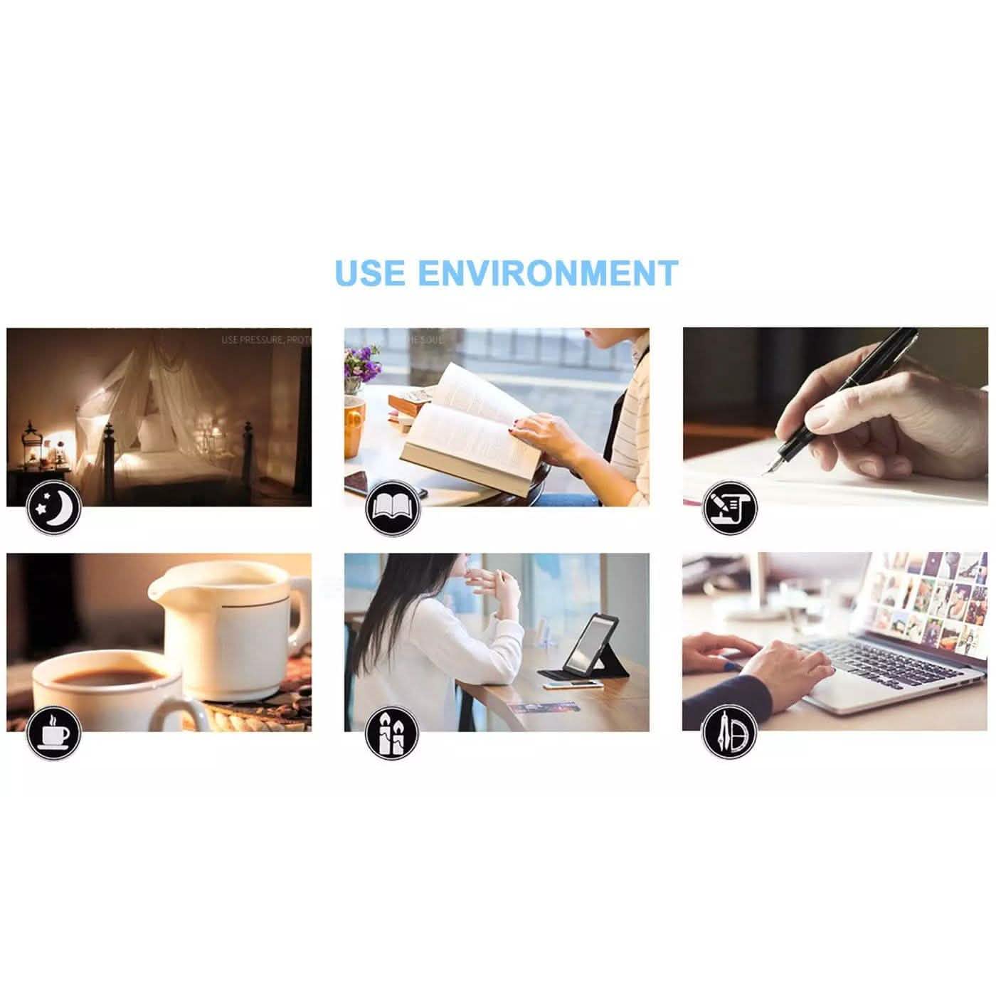 LED Desk Lamp 3 Color Modes Eye-Caring Table Lamp