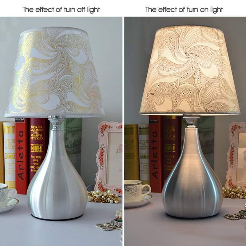 LED Desk Lamp with E27 Bulb 110V-240V Modern Bedside Lamps Table Lamps For  Indoor Bedroom / Living Room Lighting White Light Decorative Study Lamps for Bedroom Décor