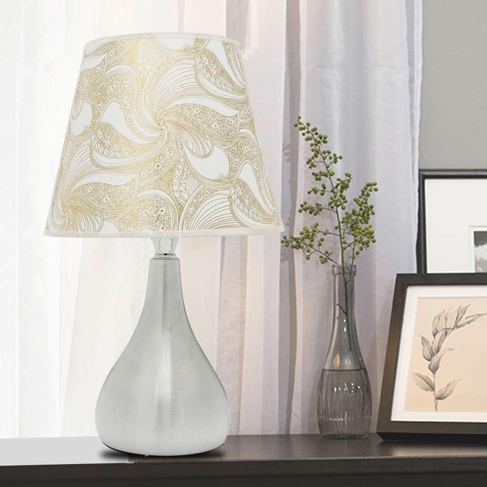 LED Desk Lamp with E27 Bulb 110V-240V Modern Bedside Lamps Table Lamps For  Indoor Bedroom / Living Room Lighting White Light Decorative Study Lamps for Bedroom Décor