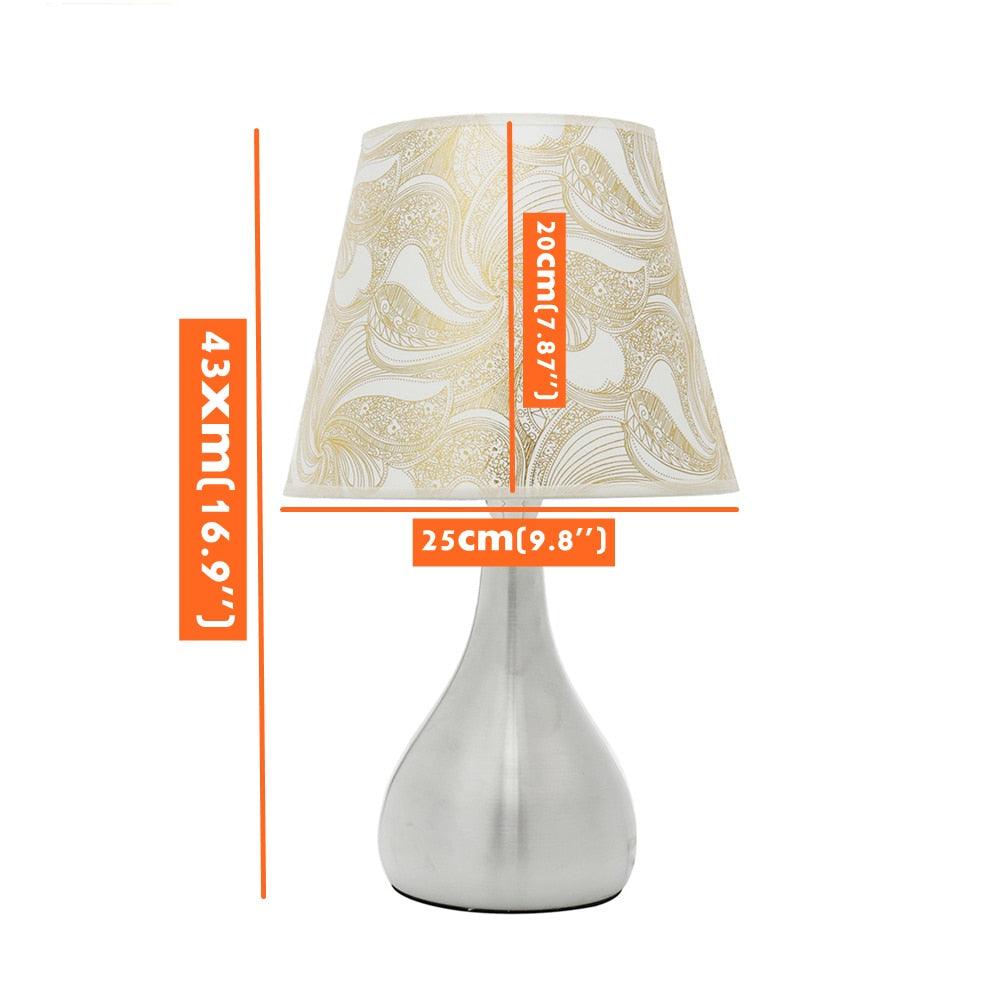 LED Desk Lamp with E27 Bulb 110V-240V Modern Bedside Lamps Table Lamps For  Indoor Bedroom / Living Room Lighting White Light Decorative Study Lamps for Bedroom Décor