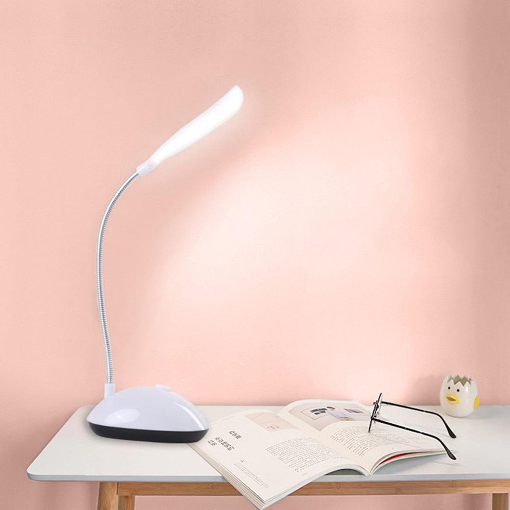 LED Desk Light Table Lamp Reading Book Light 3xAAA Battery Desk Lamp Mini Eye Protection Office Bedroom Bedside LED Study Table Decorative Table Lamp Cute Study Lamps for Bedroom Décor