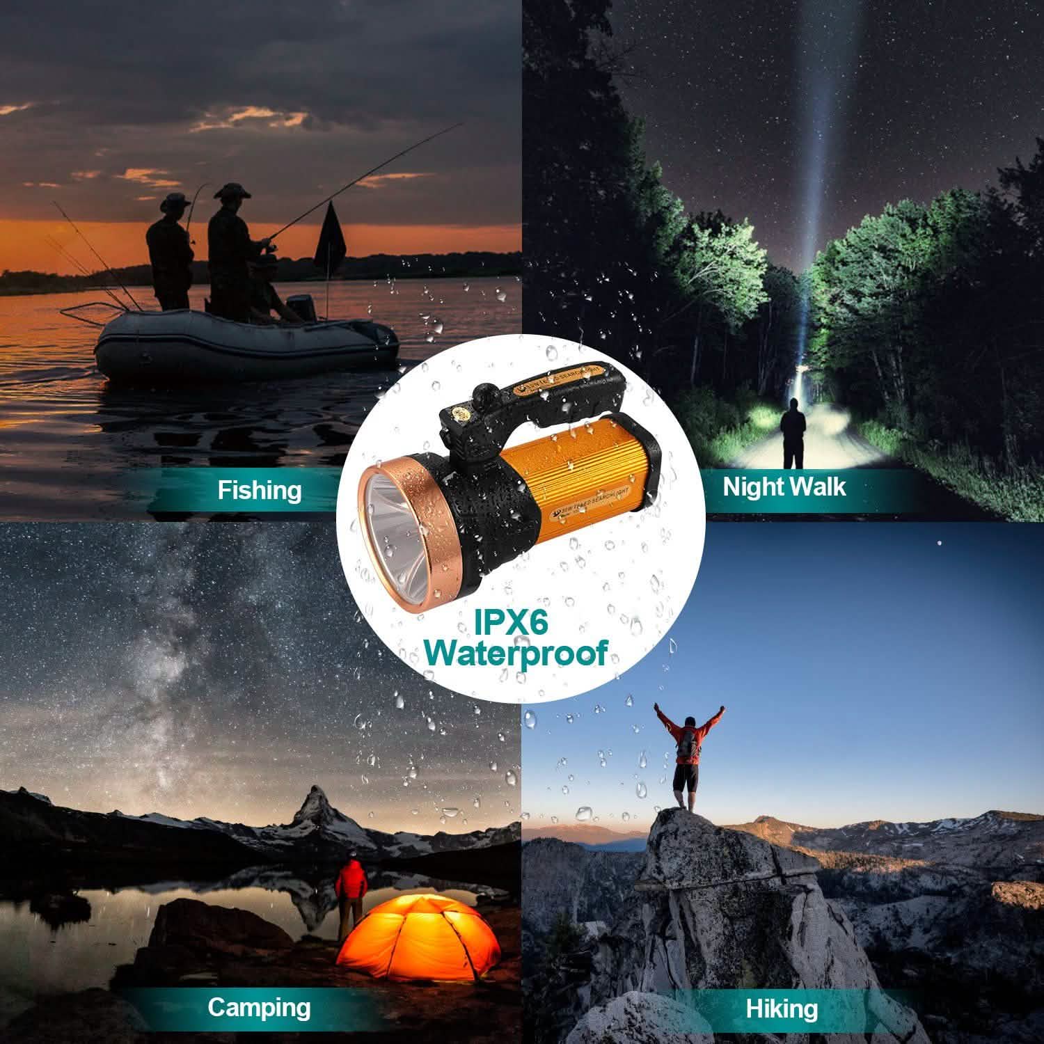 LED Flashlights IPX6 Waterproof Handheld Night Lights