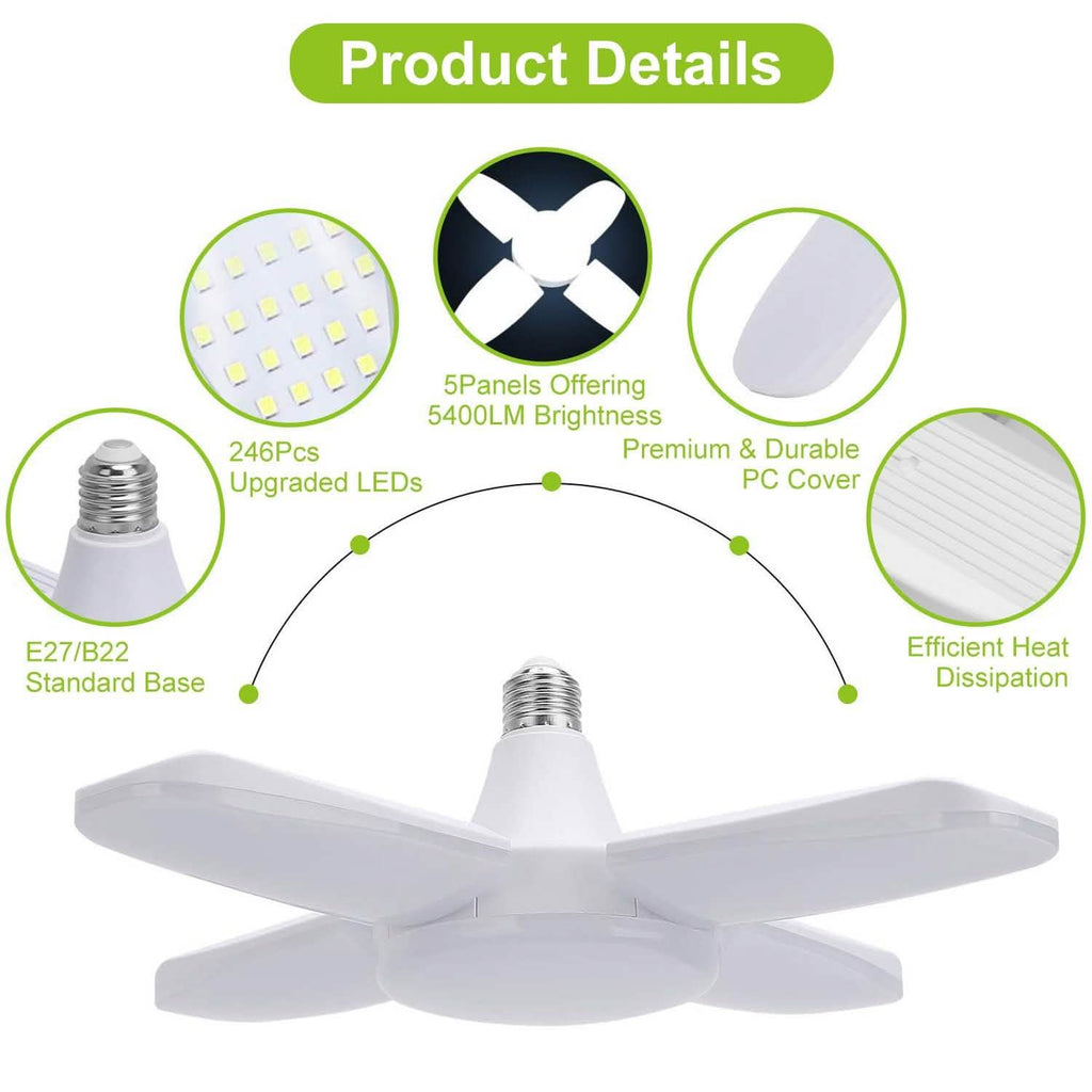 LED Garage Light E27/B22 60W