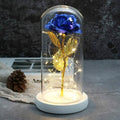 LED Glass Cover Simulation Foil Rose Flower