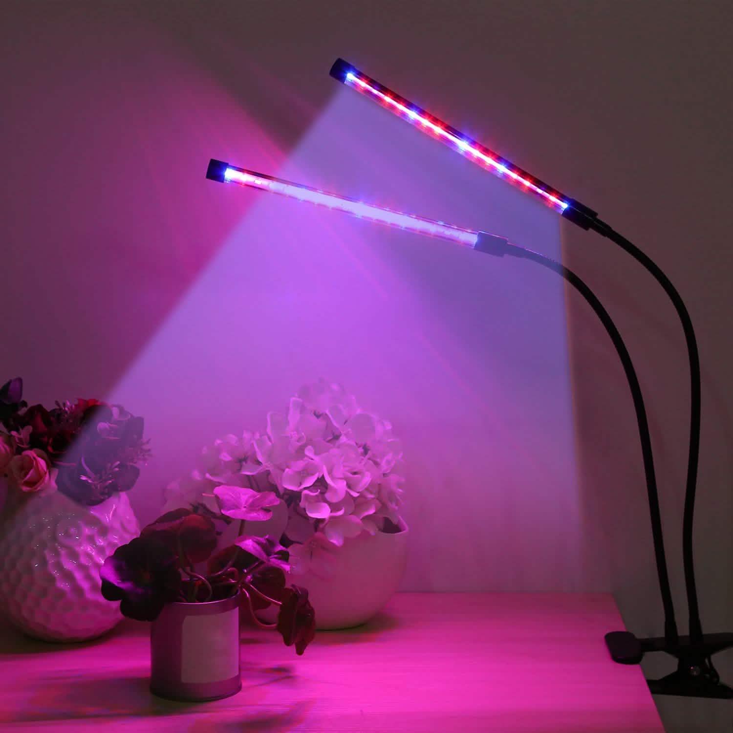 LED Grow Light Dual Head Lamp