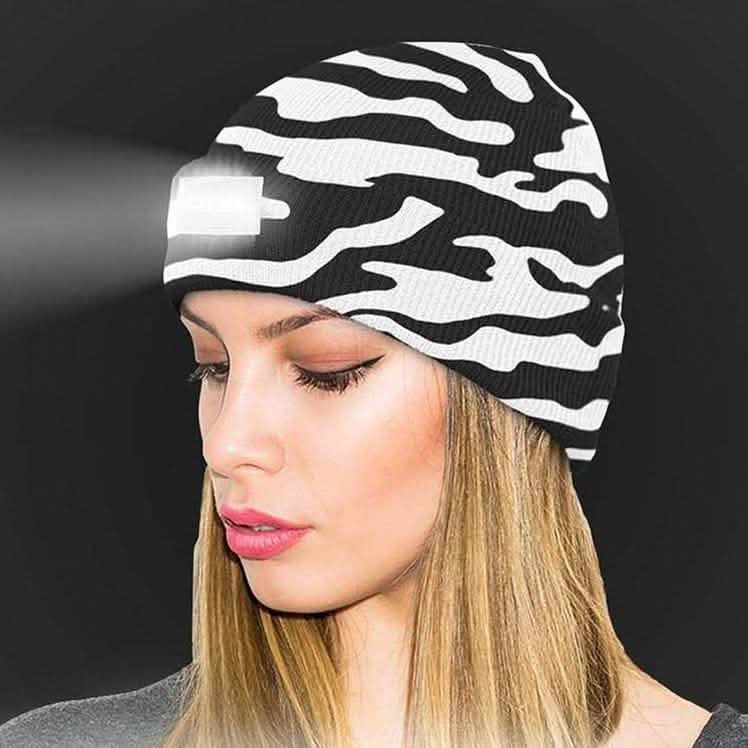 LED Headlamp Beanie for Men and Women