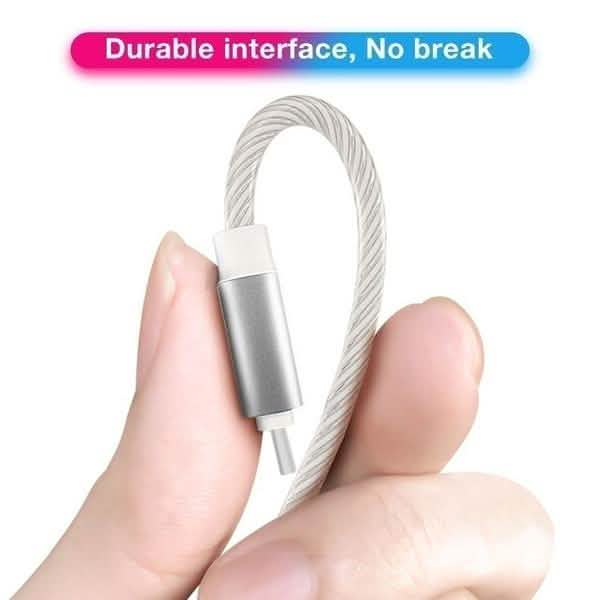 LED Light USB Charger Cable 3-in-1 Fast Charging