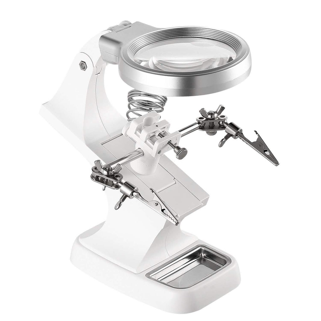 LED Lights Helping Hands Magnifying Glass