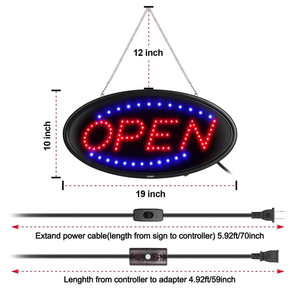 LED Open Sign Advertisement Board Electric Display with Remote Control and Timing Function