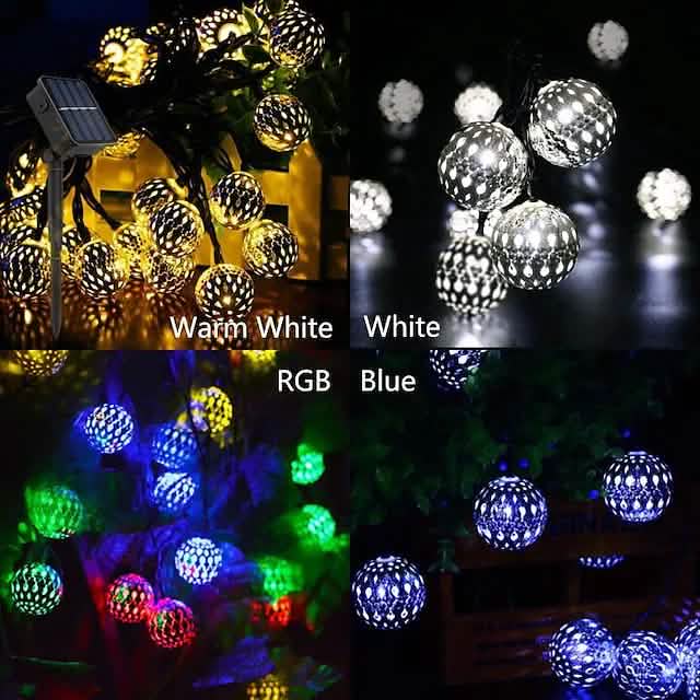 LED Outdoor Solar String Lights