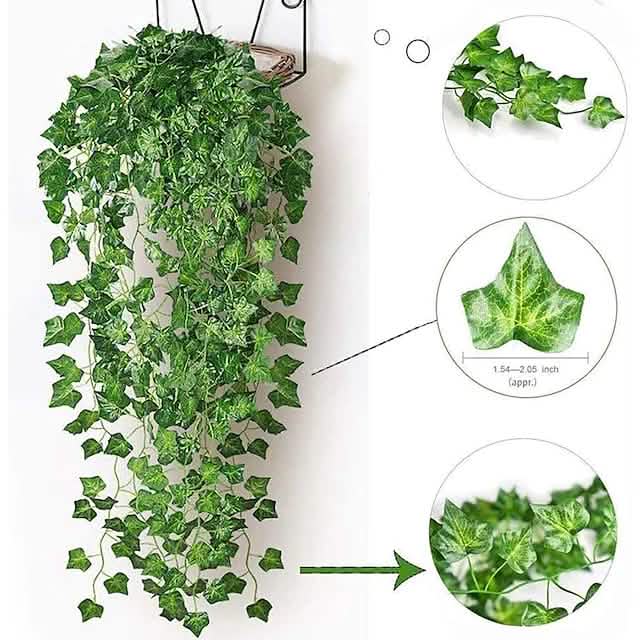 LED Solar Ivy Leaf String Light