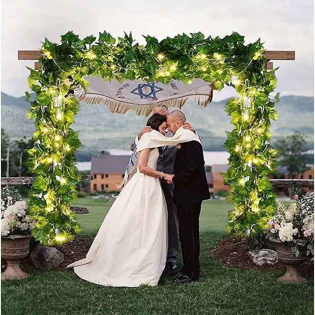 LED Solar Ivy Leaf String Light